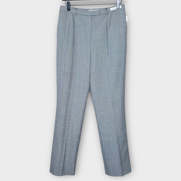 NWT PENDLETON black/white houndstooth check wool pants lined size 6 winter - Picture 1 of 7